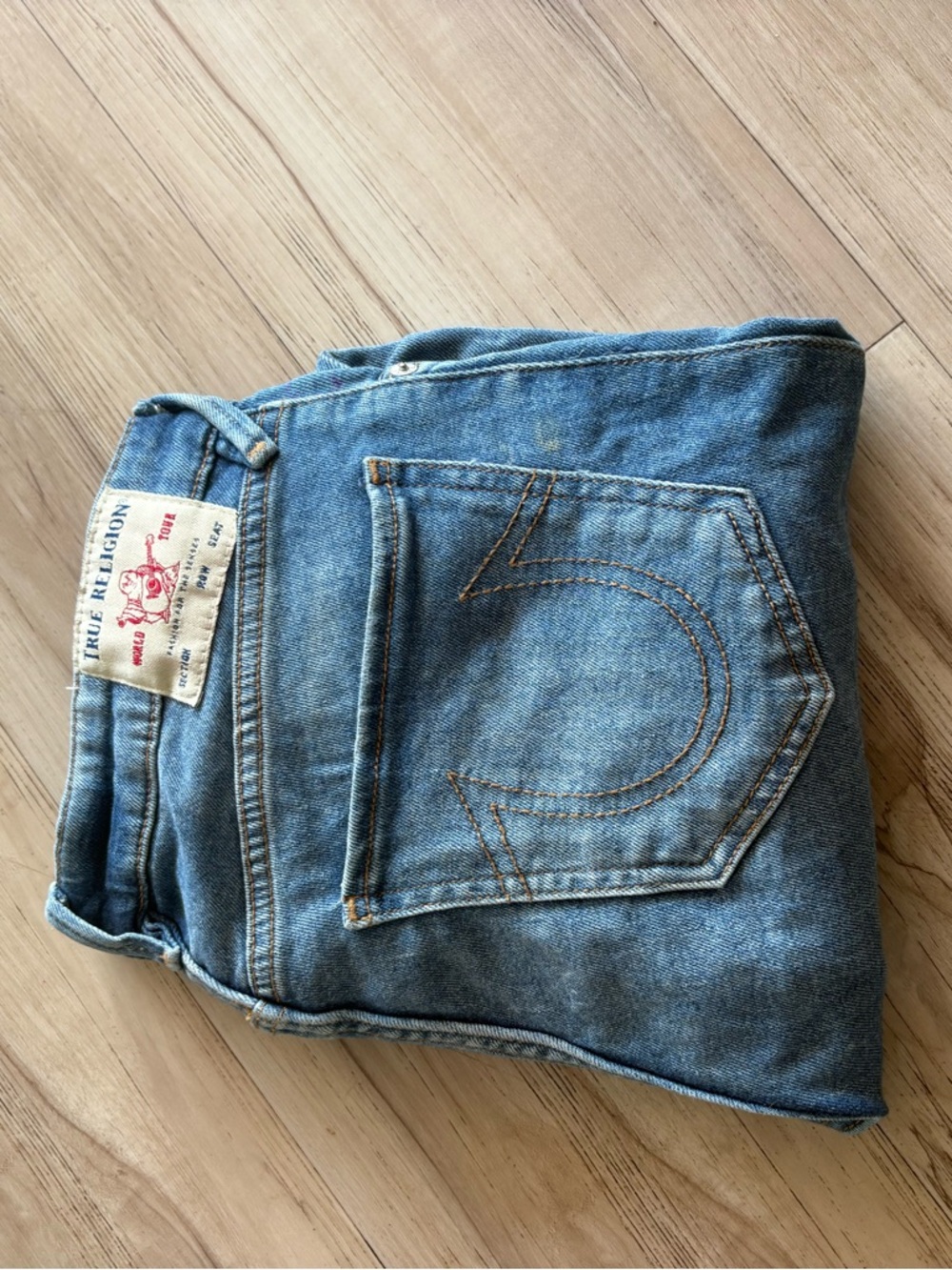 True Religion Light Blue Denim Waistband Jeans